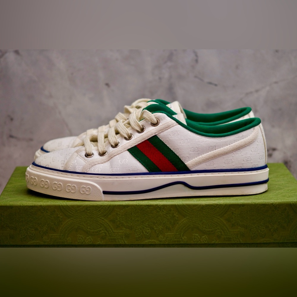 Gucci White and Green Women’s Sneakers
